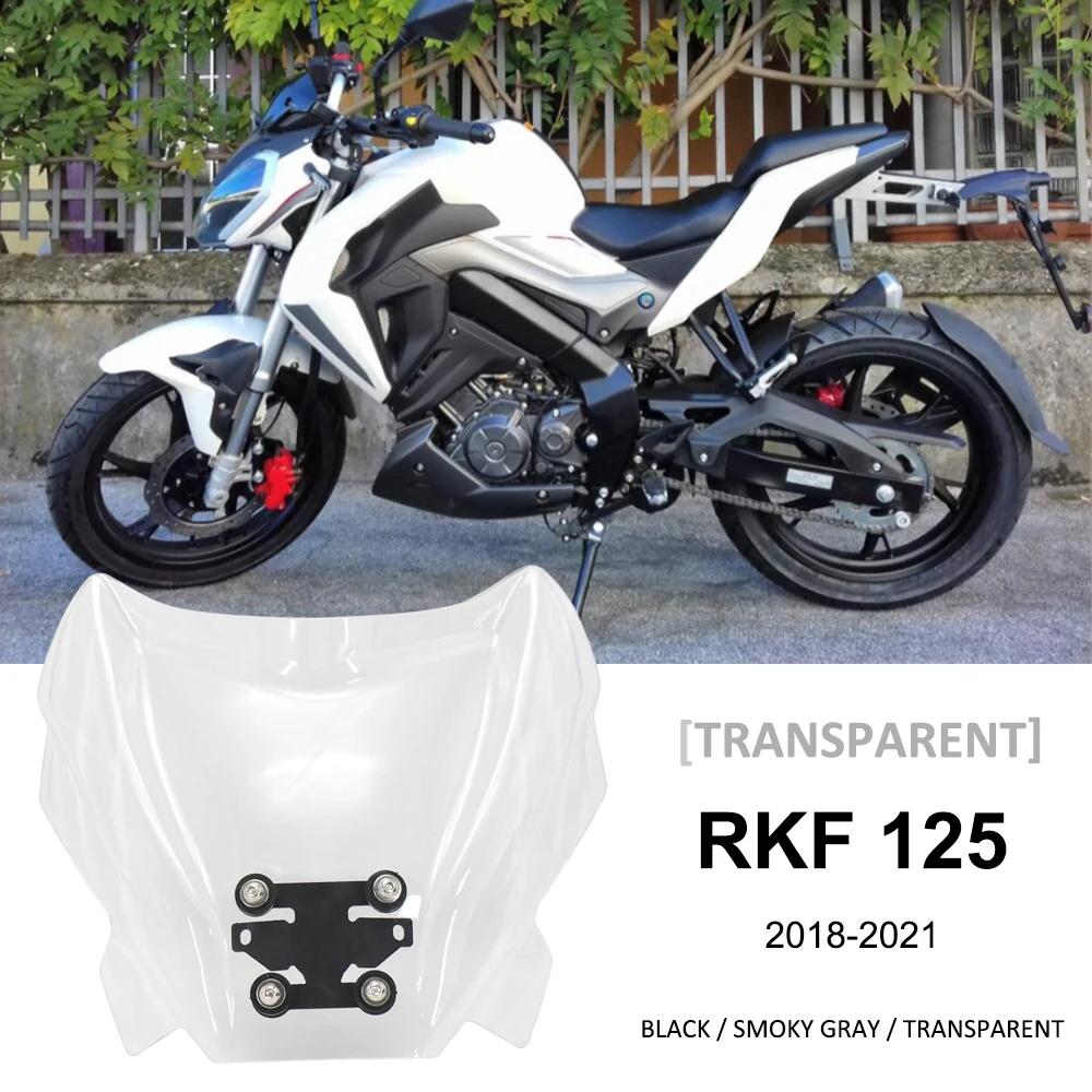 Motorcycle Accessories 2018 2019 2020 2021 Front Windscreen Windshield Screen Shield acrylic For KEEWAY RKF 125 RKF125 rkf125