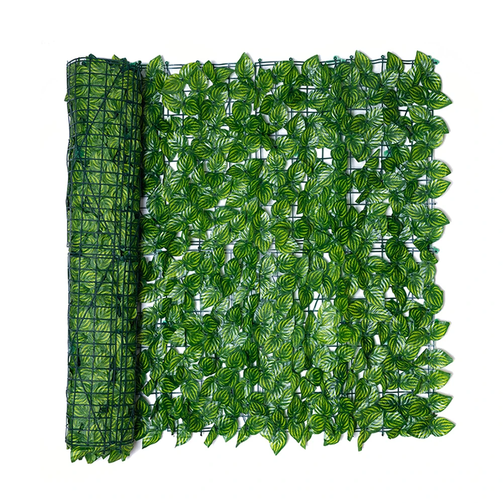 Artificial Leaf Screening Roll UV Fade Protected Privacy Hedging Wall Landscaping Garden Fence Balcony Screen For Outdoor Decor