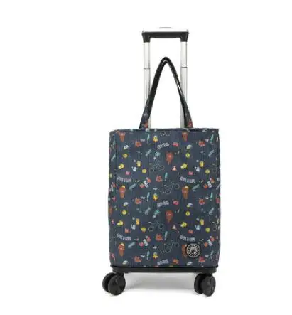 Grocery Shopping Bag With Wheels shopping bag for boutique Portable Travel Trolley Bag Picnic Insulation Rolling Shopping Bags