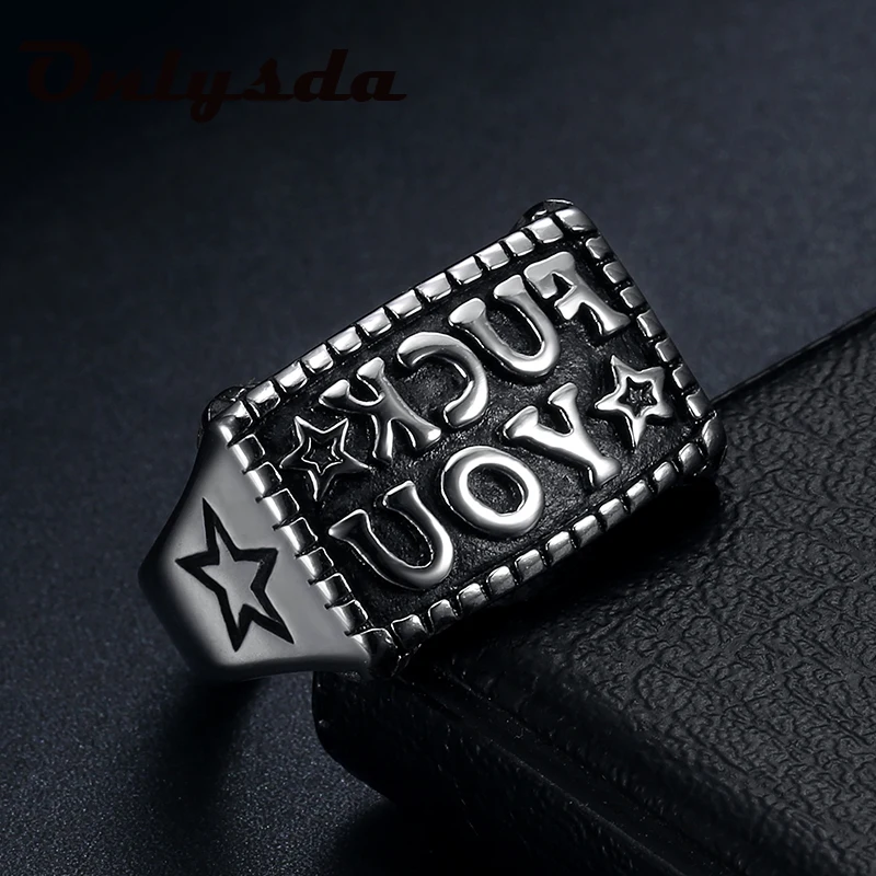 Family Ring for Men Women Custom Letter Ring Personalized Jewelry Stainless Steel Couple&Wedding Mother Baby Gift