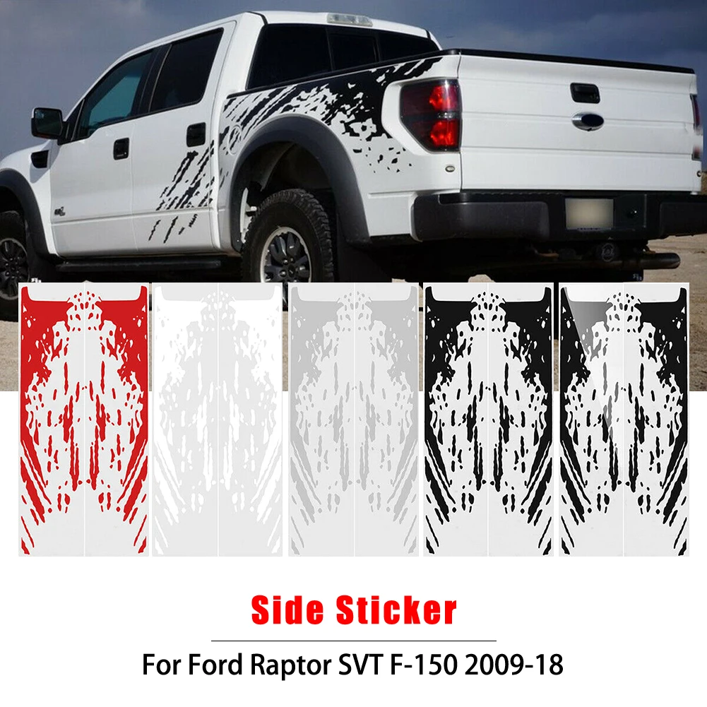 

YULLING Side Bed Mud Splash Kit Decal Sticker Vinyl for Ford Raptor SVT F150 2009-2018 Carro Wholesale Dropshipping CSV Stocked