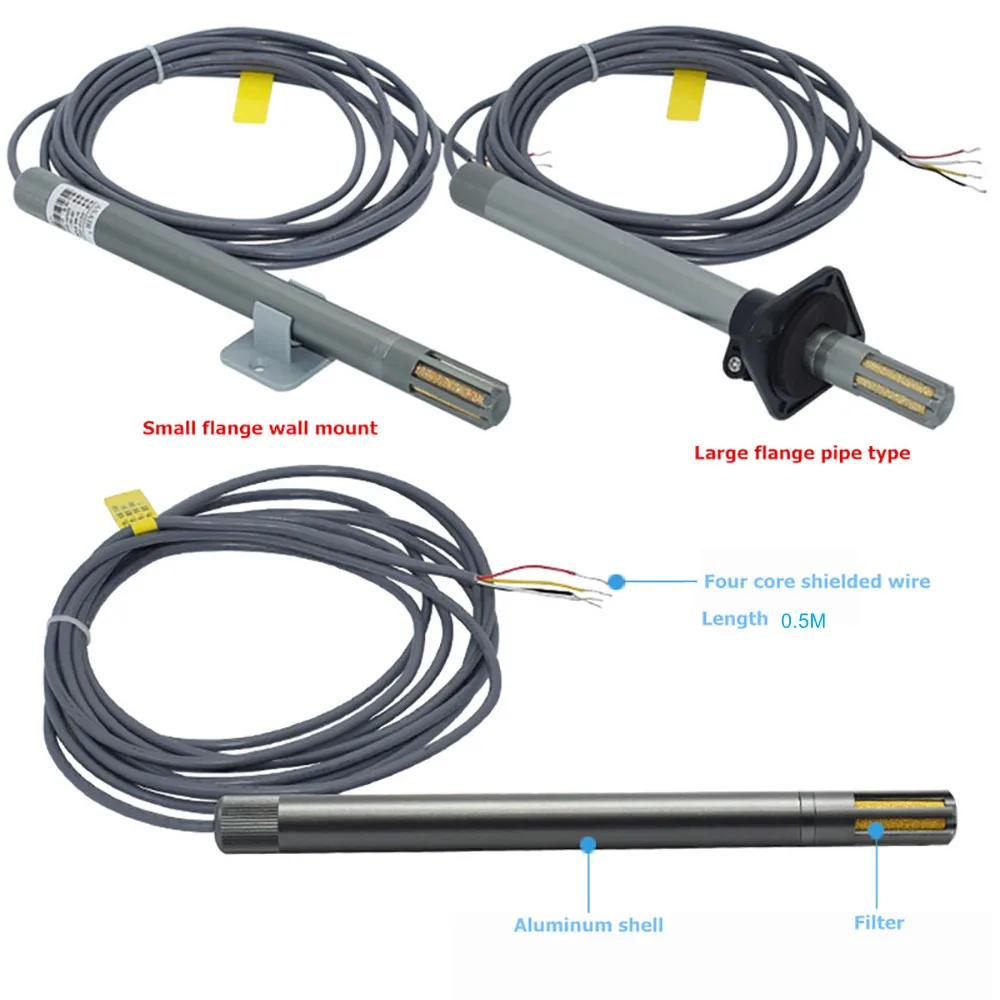 FG6010 Metal Temperature And Humidity Transmitter Pipeline Explosion-Proof High-Precision Adjustable Sensor T&H Probe 0-10V