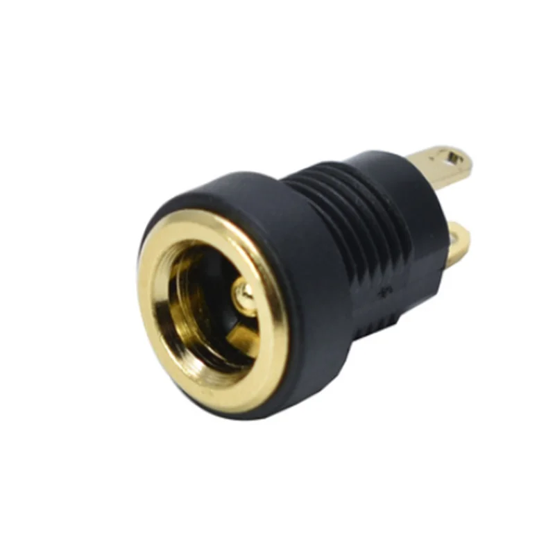 10 sztuk DC022B pozłacane gniazdo zasilania DC gniazdo żeńskie złącze 5.5x2.1mm przejściówka adapter mocowanie panelu 2 typy zacisków — zdjęcie 5