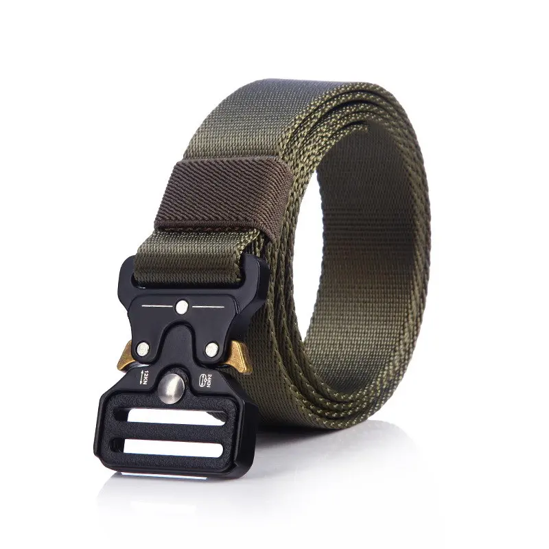 

Mens Tactical Belt Military 3.2cm Narrow Nylon Quick Release Outdoor Multifunctional Training Army Fans Metal Buckle Waist Strap