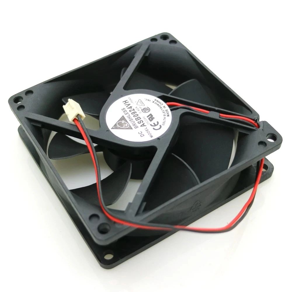 AFB0924VH 9025 DC24V 0.40A 2Wire 2Pin Computer Cooler Cooling Fan