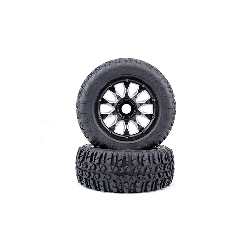 Pneumatici per ruote Gravel & Off-road con Kit mozzo ruote per 1/5 Losi 5ive-t Km-x2 Rofun Rovan LT Truck Rc Car Toys Parts