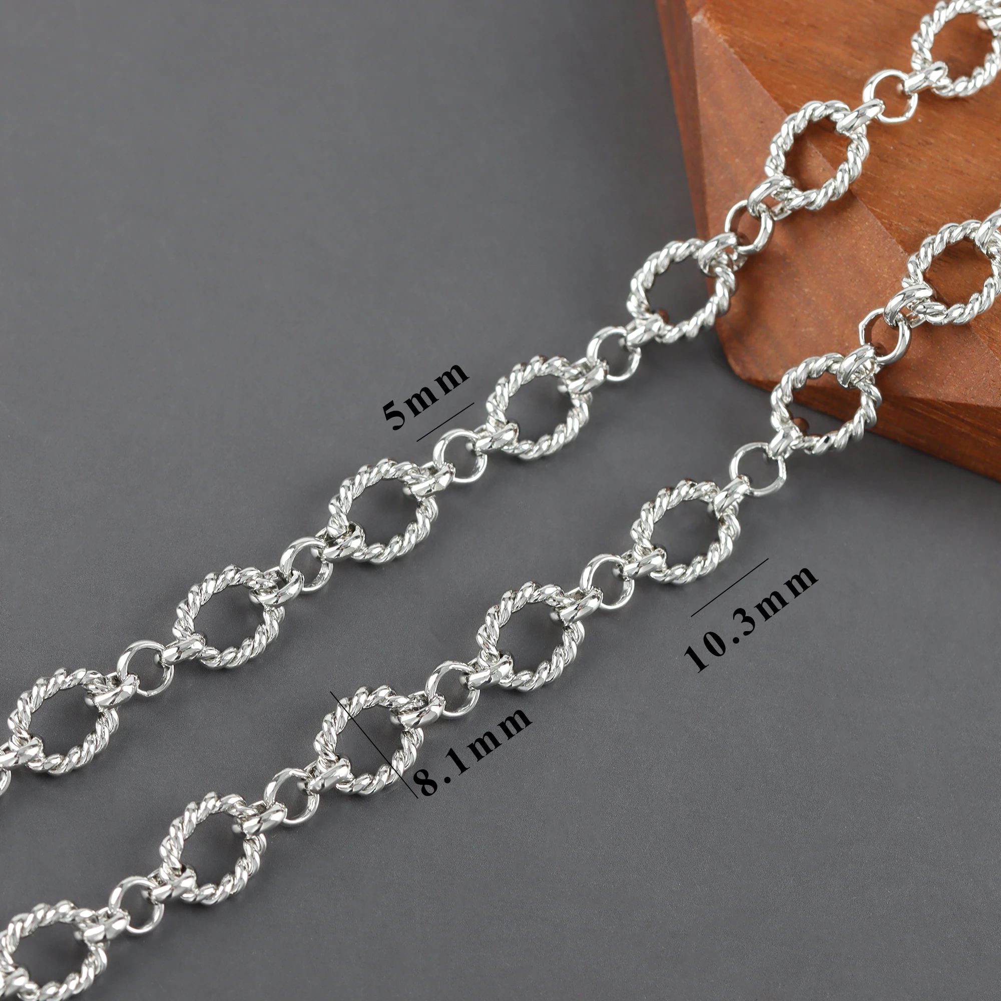 YEGUI C257,diy chain,18k gold plated,copper,rhodium plated,charms,jewelry finding,jewelry making,diy bracelet necklace,1m/lot