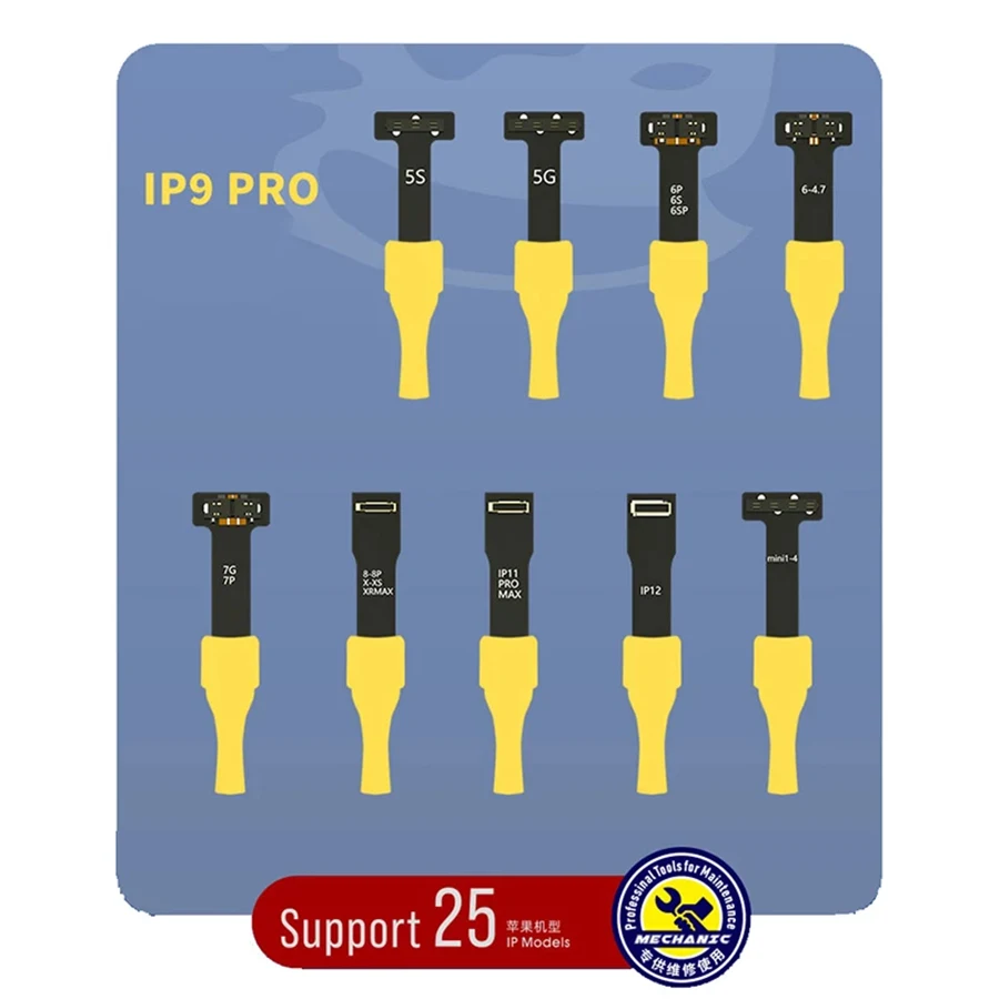 Mechanic IP9 PR0 Power Supply Test Cable For IP 5-IP 12 PRO MAX iPad Mini Battery Connector Buckle Cable Battery Boot Up Line