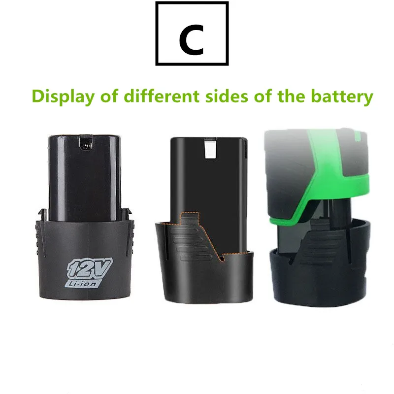 Trapano a mano 18650 batteria ricaricabile cacciavite elettrico di grande capacità batteria 12V batteria al litio per elettroutensili