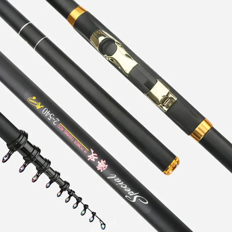 

3.6M 4.5M 5.4M 6.3M 7.2M Carbon Rock Fishing Rod Telescopic Feeder Rod Surf Spinning rod Ultralight Sea Fishing Tackle Olta A458