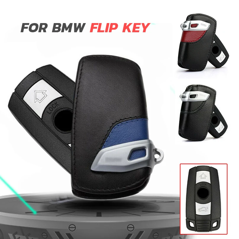 Car Key Case Genuine Leather For Bmw E90 E30 E60 E34 E36 E38 E39 E46 118 220 M235 320 328 428 435 528 X1 X3 Key Holder Bag Cover