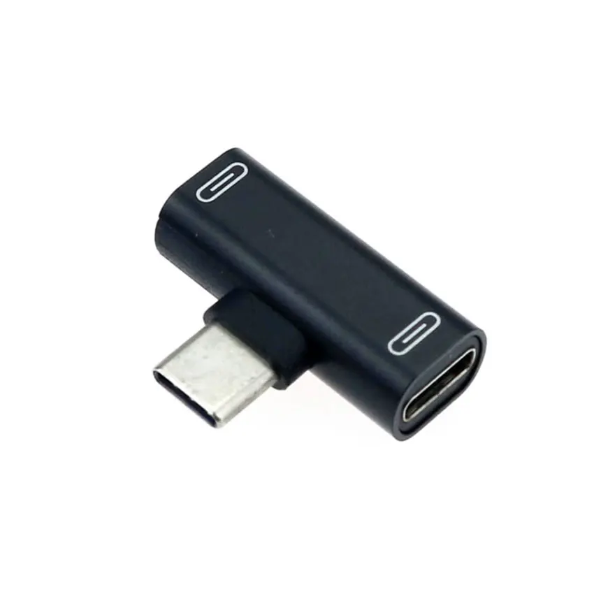 ChengHaoRan 2 в 1 двойной тип C адаптер для Huawei Xiaomi Type-c зарядный адаптер для телефона конвертер наушники аудио