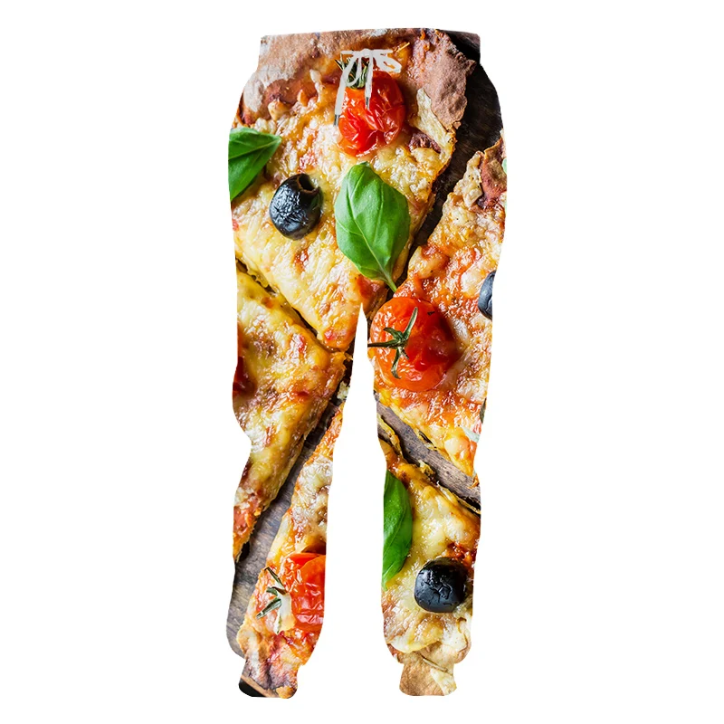 Creative Food Fries 3D Print Harajuku Men Sweatpants Tracksuit Streetwear Women Fashion Casual Trousers Long Pant Custom 4XL