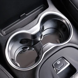 Front Water Cup Holder Cover For Jeep Cherokee KL 2014-2021 Matte Chrome Moulding