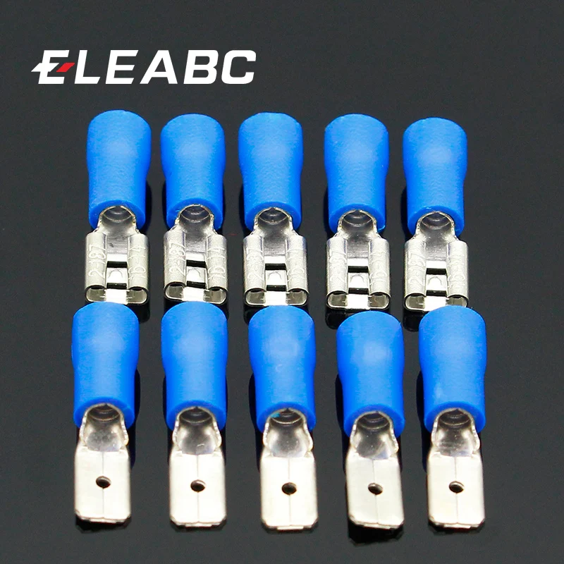 100 Pcs (50Pairs) 4.8mm Female Male Electrical & Wiring Connector Insulated Crimp Terminal Spade