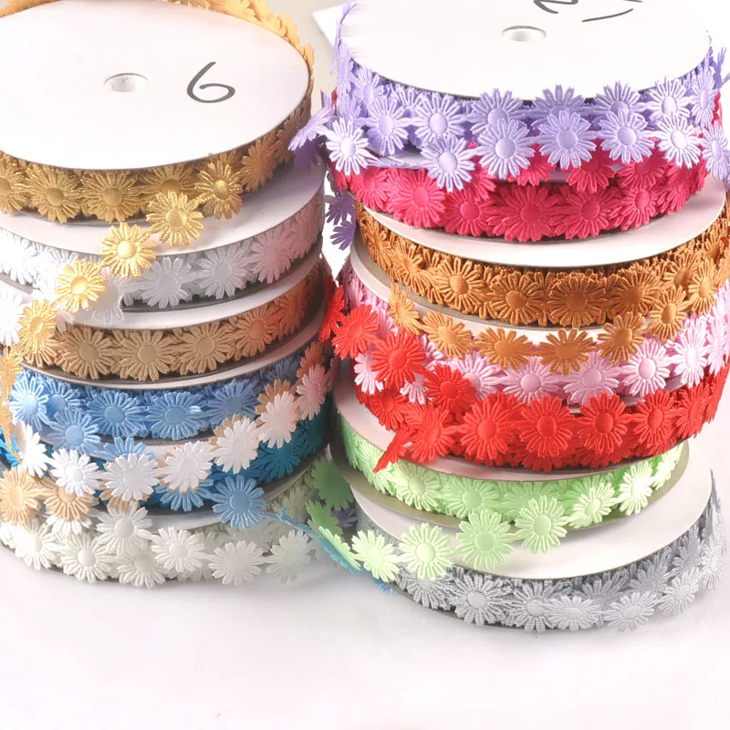 Width1.8cm Multicolor Flower Lace Ribbons For Crafts Gifts Wrapping Ribbon DIY Embroidered Fabric Wedding Party Home Decor c2410