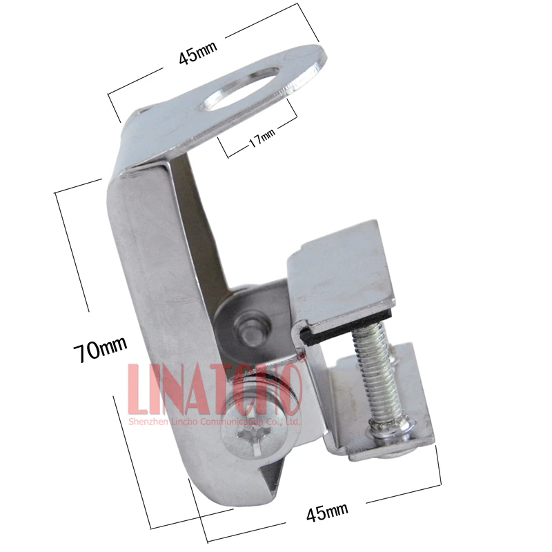 HYS Staffa Antenna Auto In Acciaio Inox – Montaggio Su Bagagliaio, Angolo Regolabile, Con Cavo RG-58 5m E Connettori SO239/PL259