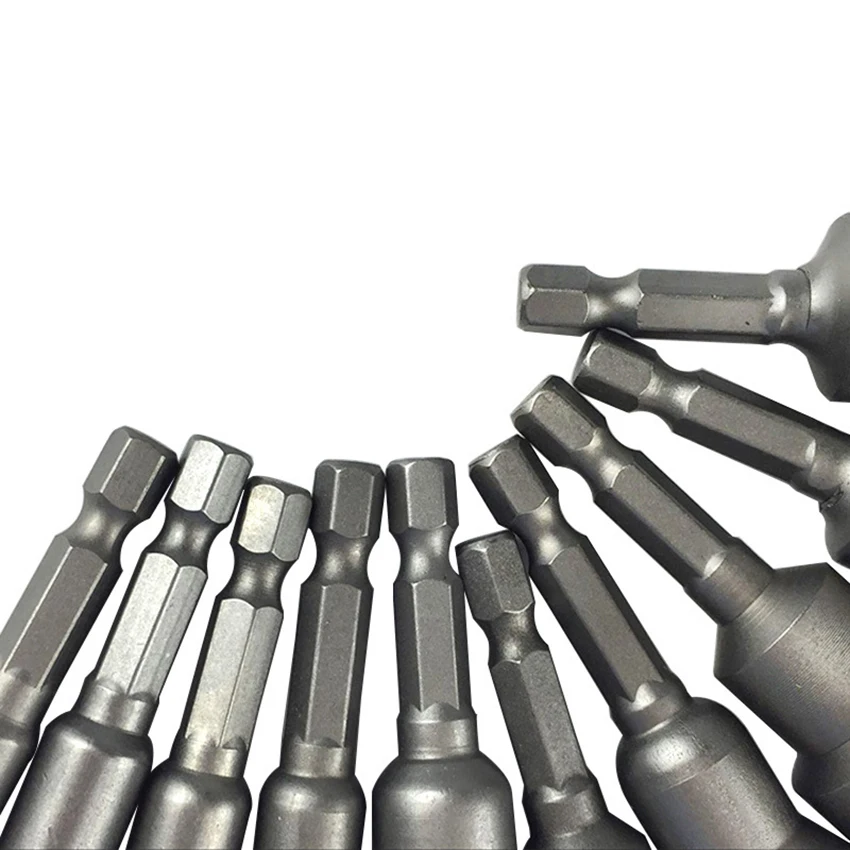 Set di prese magnetiche per dadi a sgancio rapido, 10/14/7 pezzi, Set di dadi per prese magnetiche metriche da 1/4"