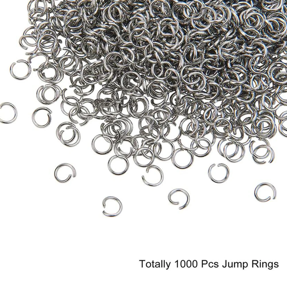 1000Pcs High Quality 4/5/6/7/8/9/10mm Stainless Steel Split Rings Open Jump Rings Connectors DIY For Jewelry Making Findings