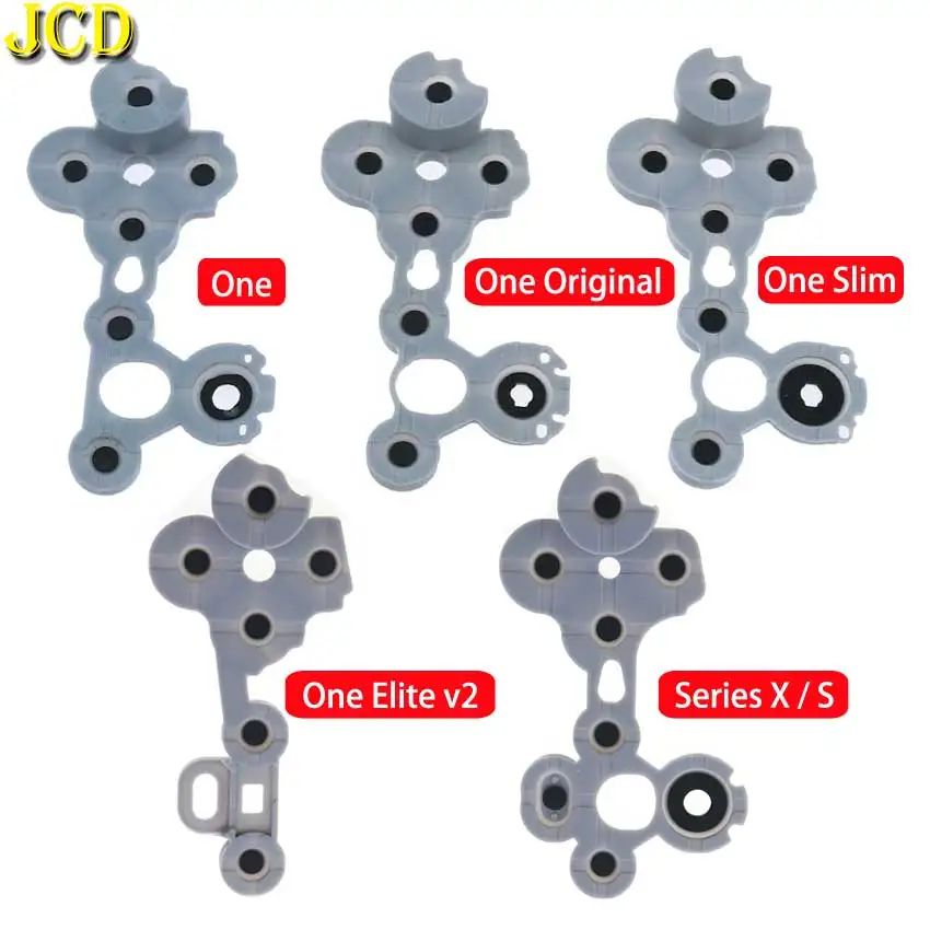 

JCD 5PCS Grey Silicon Button For Xbox Elite V2 Series S / X Controller Conductive Rubber Button D Pad For Xbox One S X