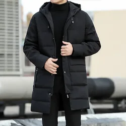 Mens Jackets Winter Men's Cotton-padded Jacket Coat Men Casual Thicken Warm Hooded Wadded Jacket Male Trench Coat Outerwear 8XL