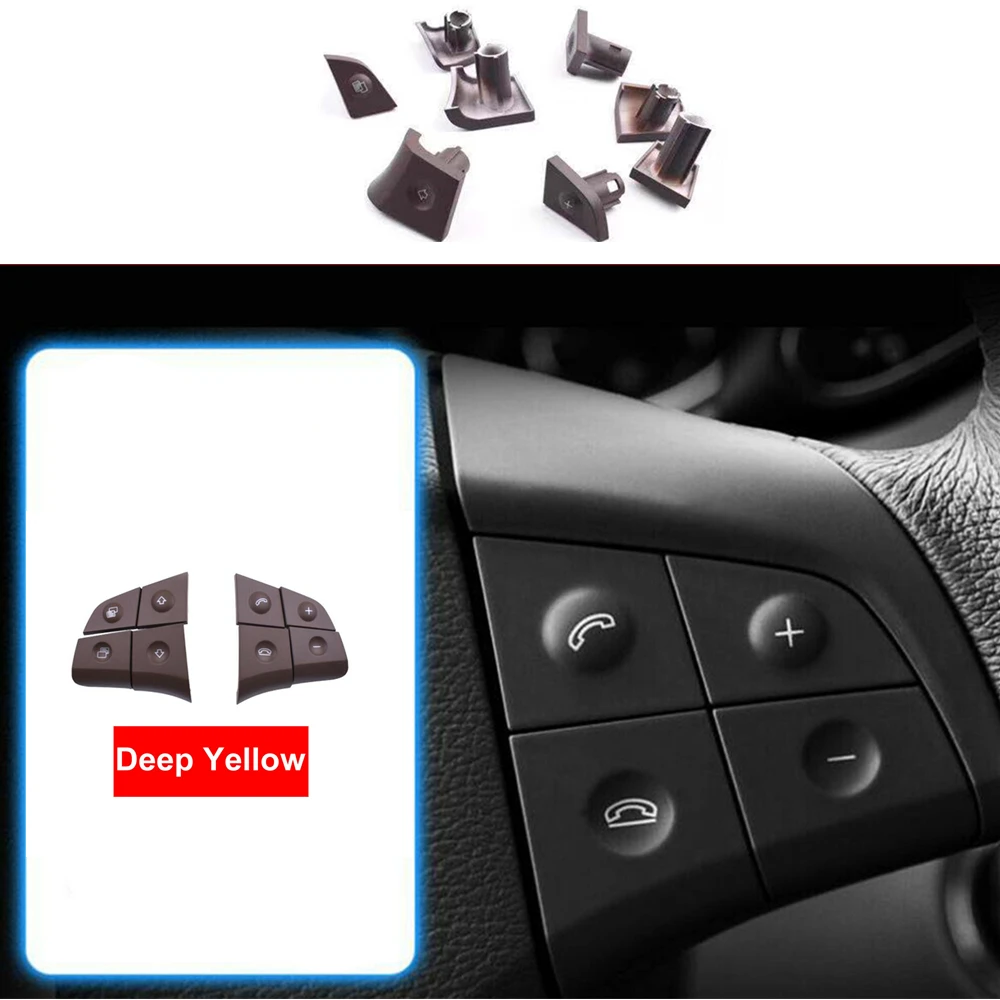 Multi Function Steering Wheel Control Button For Mercedes Benz W164 ML GL300 2006-2009 Phone Switch Key Left+Right Knob