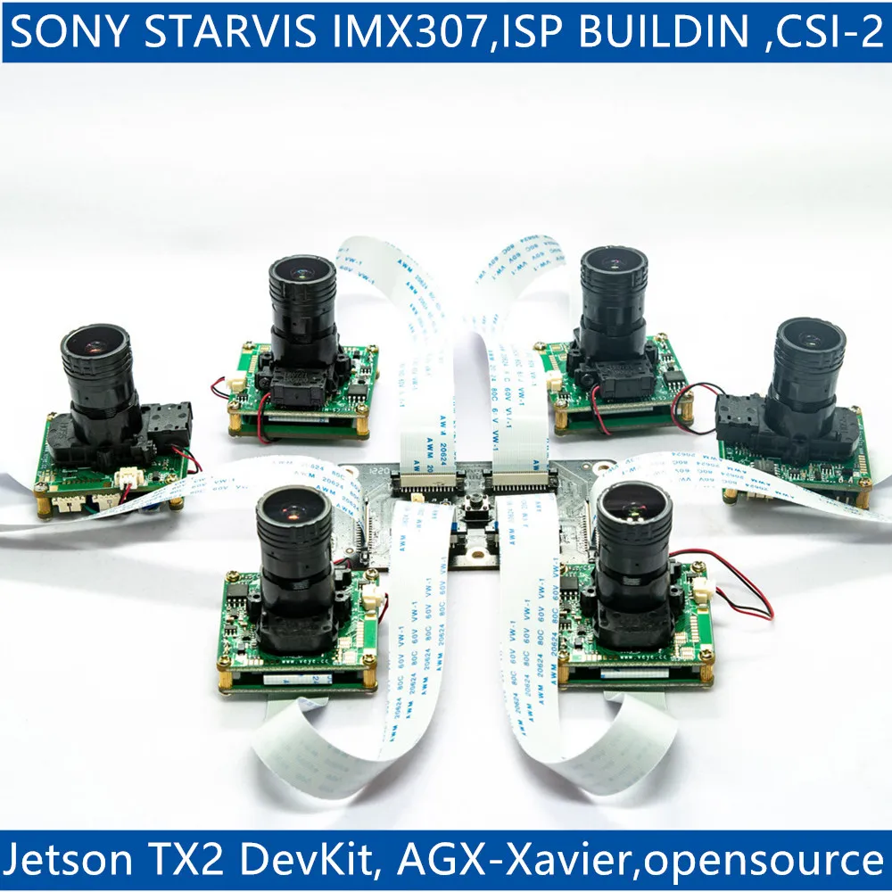 

Фотоаппарат для Jetson TX2 Devkit,AGX-Ксавье и AGX-Orin, IMX307 MIPI CS-TX2-XAVIER-nCAM-IMX307 2 МП звезсветильник свет ISP модуль камеры