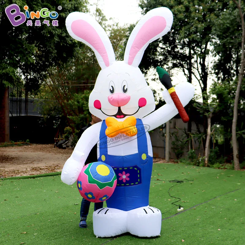 Cute Inflatable Rabbit Cartoon Easter Bunny Various Inflatable Toys Decorative Hare Toy For Advertising