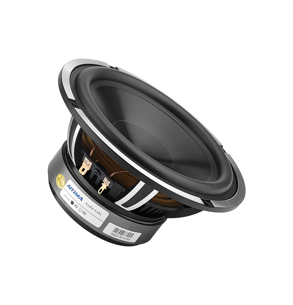 AIYIMA 1 Stück 6,5 Zoll 4 Ohm 50W Tieftöner Lautsprecher 6,5" Audio HiFi Heimkino KTV Musik-Lautsprecher Aluminium Keramik Bass-Lautsprecher – Detail 9