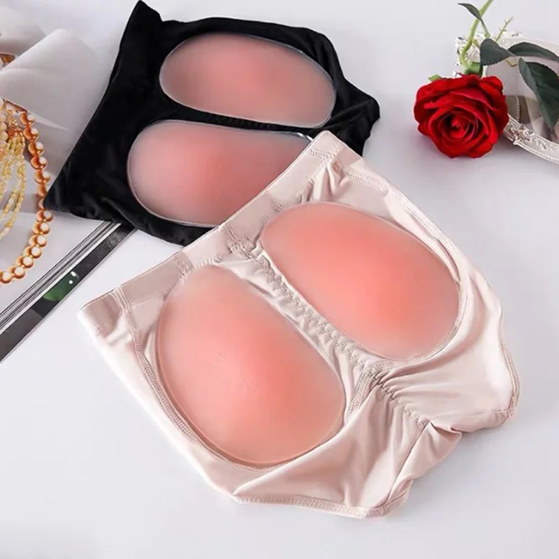 Women Silicone Insert Hip Self-Adhesive Butt Pads Fake Ass Enhancer Hip Pads Removable Hip Pad