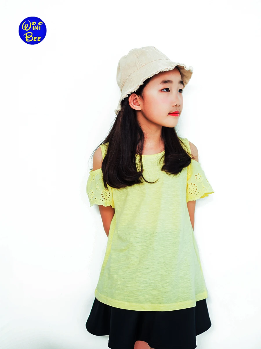 

Oversized T Shirt for Teen Girls Clothes 11 12 Years Teenager Children Summer Age 9 Cotton Lace Top Kids Short Sleeves Tee 8-12Y