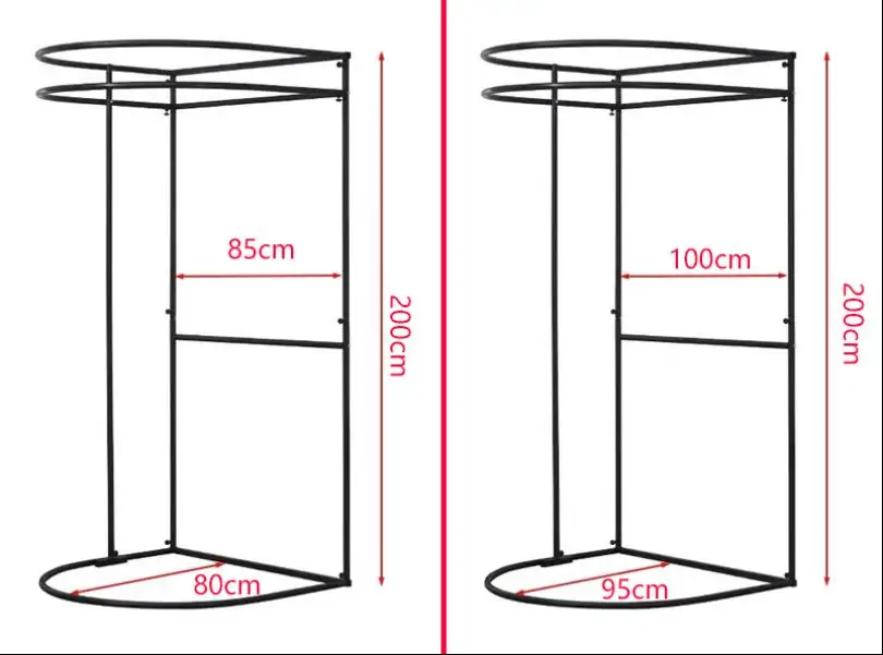 Clothing store fitting room shelf shopping mall temporary simple changing room portable floor type rail curtain