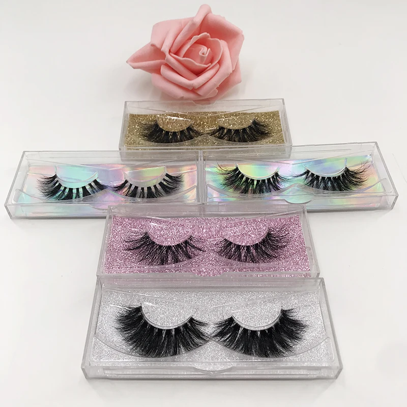 

Transparent Band Mink Eyelashes Full Strip Lashes Super Natural Soft Invisible Band Mink Eyelash