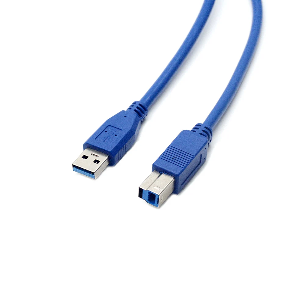 USB 3.0 A męski AM na USB 3.0 B typ męski BM przedłużacz kabla drukarki kabel USB3.0 do drukarki kolacja prędkości