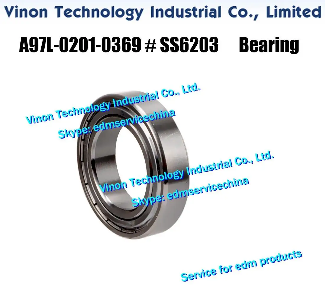 A97L-0201-0369#SS6203 Lower Bearing (5pcs/lot) edm spare parts for A,B,C series A97L02010369, A97L.0201.0369/SS6203, A97L0201036