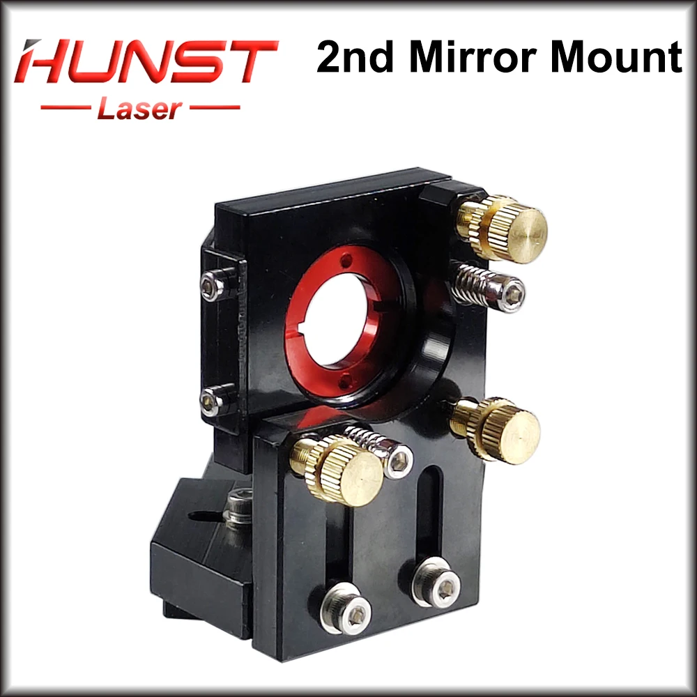 Hunst CO2 Black Second Laser Mount Mirror 25mm Lens Integrative Mount For Lase Engraving  Cutting Machine