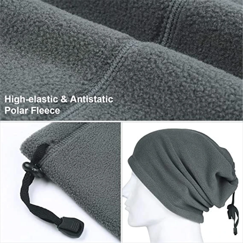 Polar Fleece Neck Tube Ear Warmer Fishing Skating Running Sport Scarf Face Mask Camping Hiking Neck Warmer Warm Cycling Headwear