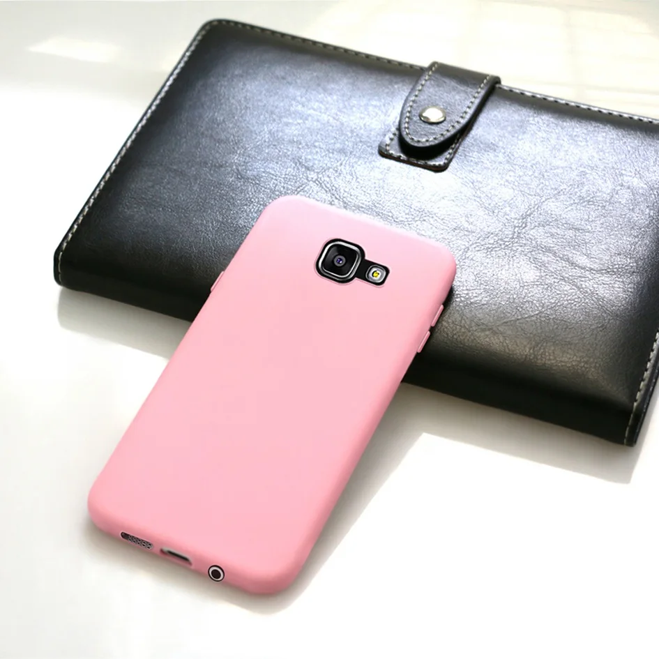 For Samsung Galaxy A5 2016 A510F Case Silicone Solid Color Phone Cover For Samsung A5 2016 SM-A510F Cute Covers Soft Fundas 5.2\