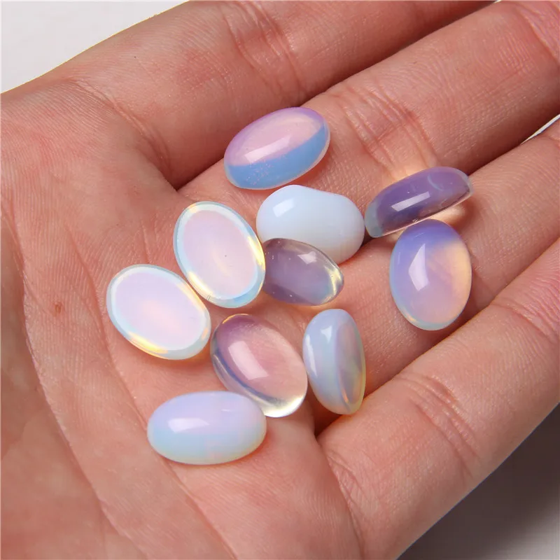 10pcs/lot Natural Stone Cabochon 8-25MM Tiger Eye Agat Oval Cameo Fit DIY Ring Earring Bracelet Necklace Making Jewelry Finding