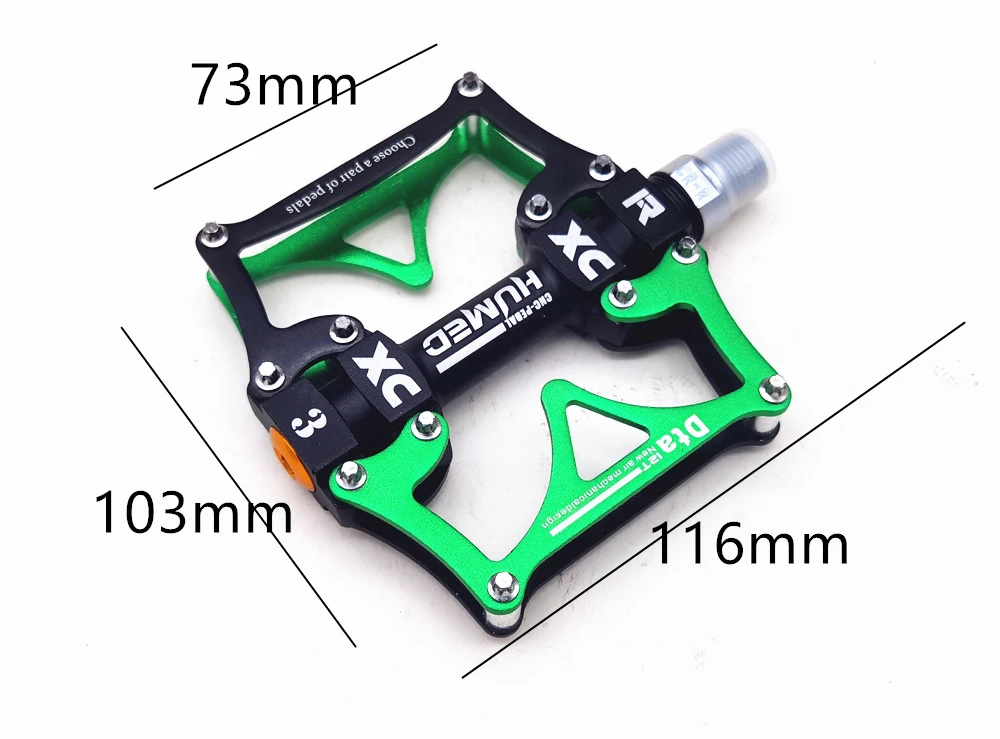 2021 Neue Breite Flache Mountainbike- und Rennrad-Fahrradpedale mit 3 Versiegelten Lagern 9/16 MTB BMX Pedale in 5 Farben Erhältlich – Detail 2