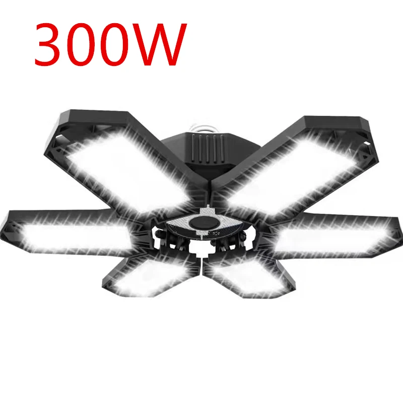 

NEW Folding Garage Lighting 300W LED Light B22 E26 E27 E39 E40 Ceiling Lamp LED High Bay Lights UFO Deformable Bulb AC110V 220V