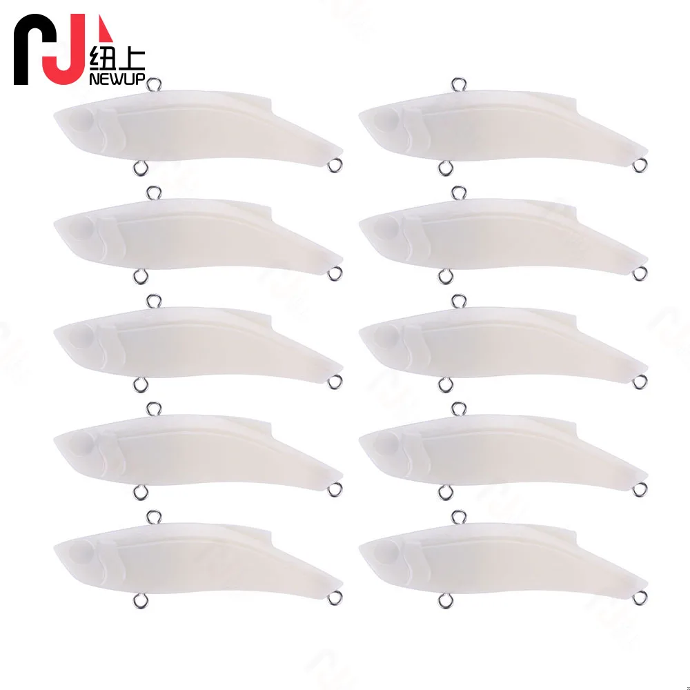 10pcs Unpainted Fishing Lure Body Plastic VIB Hardbait Fishing Wobbler Aritificial bait 9cm28g Blank lures