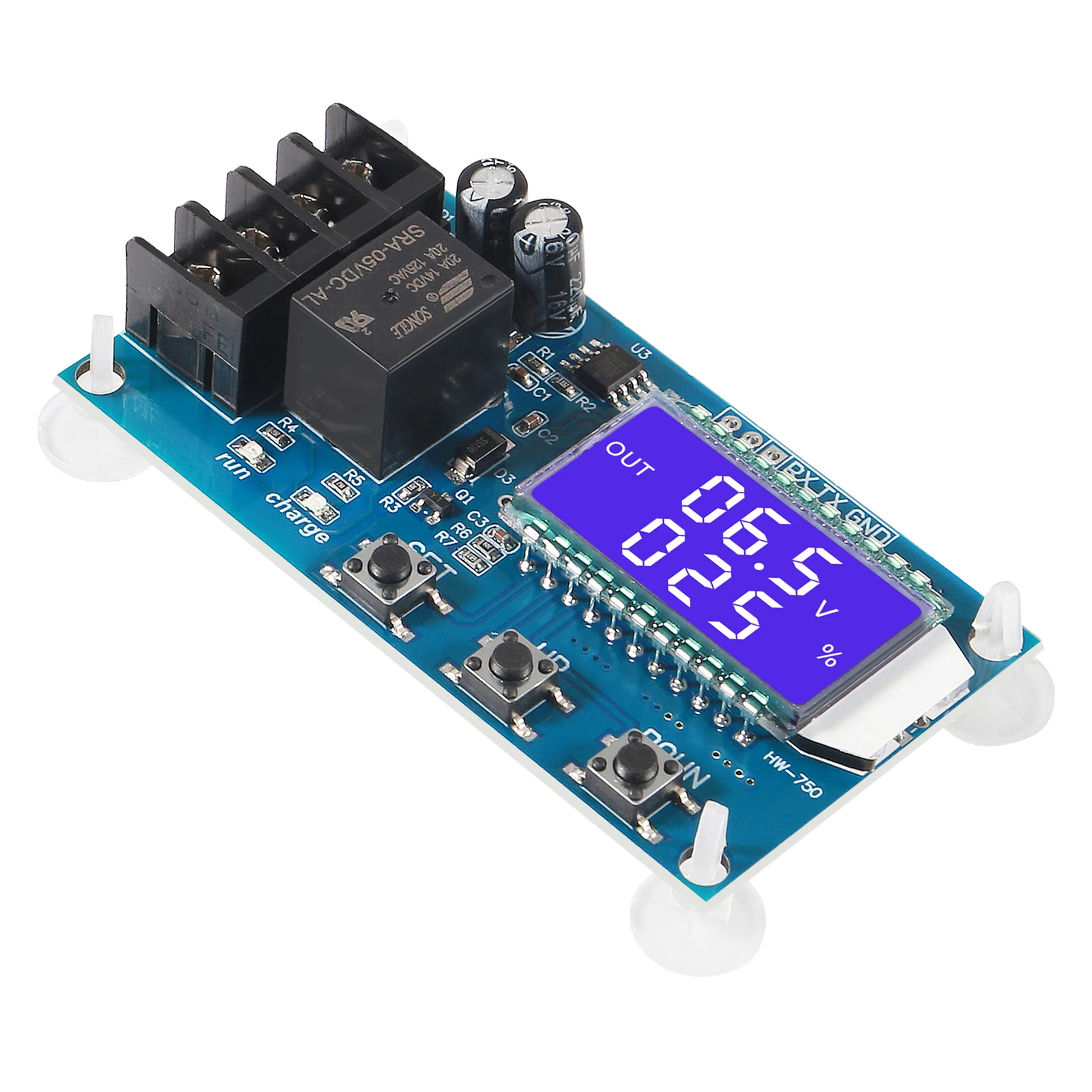10a 30a 6-60v módulo de controle de carregador de bateria de lítio chumbo-ácido placa de proteção de sobrecarga de controle de carregamento automático 12v 24v