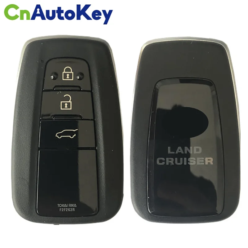 CN007123 Aftermarket Smart Key For Toyota Land Cruiser 2018+ Remote Transponder 128-Bit AES 433Mhz F433 FCCID F2F2K2R