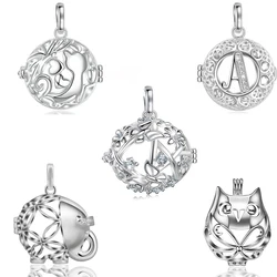 EUDORA 6 Style Harmony Bola Locket Hummingbird Cage Pendant Elephant cat owl Essential oil Diffuser Lockets Charm Pendants