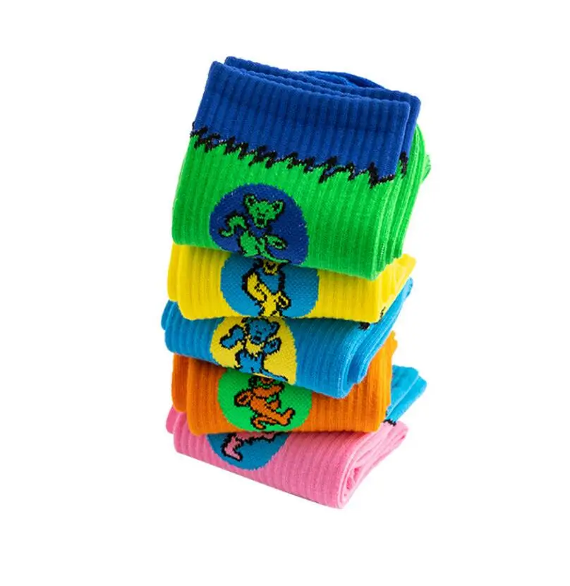 3 paare/schachtel Mode Männer und Frauen Mode Persönlichkeit bunte sb Dunkl Tanz Bär Match Gezeiten Jugend Socken Geschenk paket – Detail 7