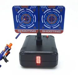 Balles de tir pour Nerf Guns, réinitialisation automatique, accessoires de cible de tir électrique, jeu de tir pour enfants, son et lumière, jouets, marquage de haute précision