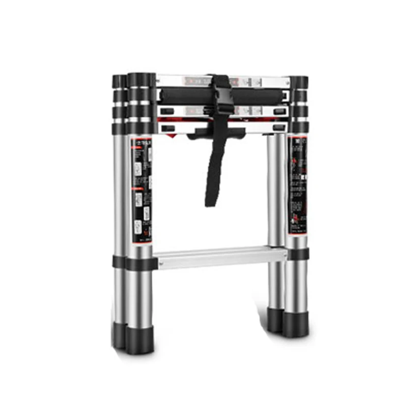 1.4M 1.4M scala telescopica in lega di alluminio ispessita scala leggera a 5 gradini scala a spina di pesce portatile pieghevole ingegneria