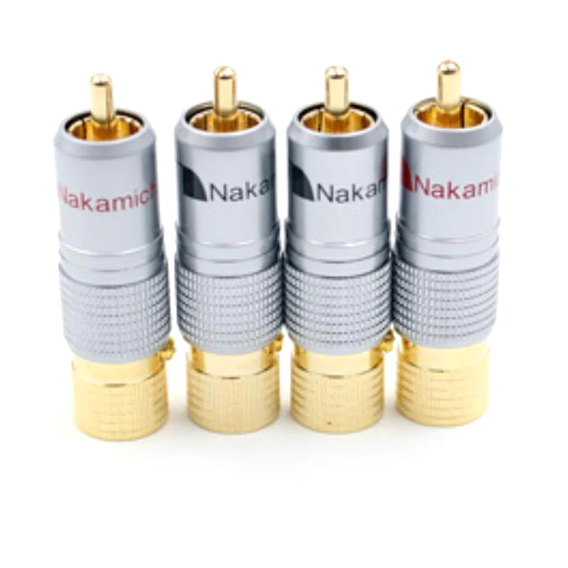 

Hi-Fi 8 шт. 10 мм позолоченный разъем RCA с замком без припоя, коаксиальный разъем, адаптер, заводское высокое качество