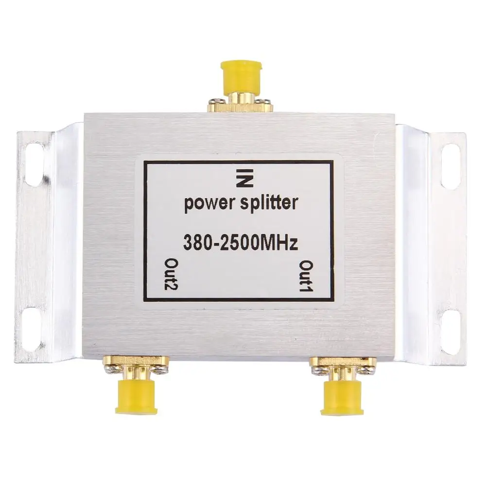 2 Way Sma Power Splitter 380mhz~2500mhz Sma Female Connector Power Divider Splitter Divider For Wifi Gps Booster